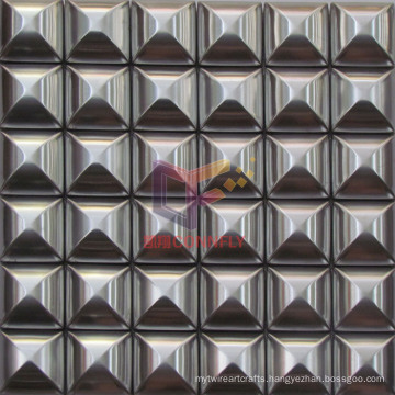 Silver Convex Surface Metal Stainless Seel Mosaic (CFM917)